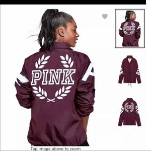 New PINK Sherpa coach jacket